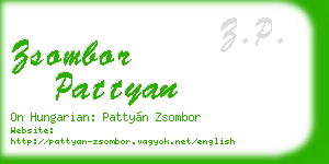 zsombor pattyan business card