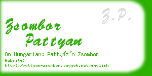 zsombor pattyan business card